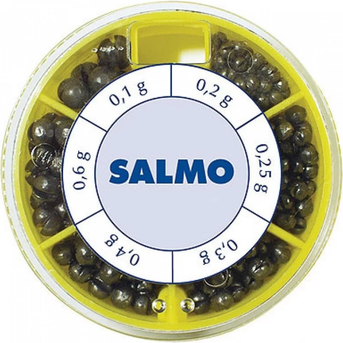 Грузила SALMO Дробинка Pl 6 секций стандартные 050г набор 1007-ST50 Грузила SALMO Дробинка Pl 6 секций стандартные 050г набор 1007-ST50