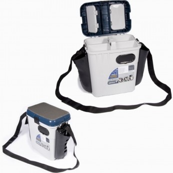 Ящик рыболовный зимний 2-х ярусный пластиковый с карманами SALMO 33.5х23.5х39см Ящик рыболовный зимний 2-х ярусный пластиковый с карманами SALMO 33.5х23.5х39см